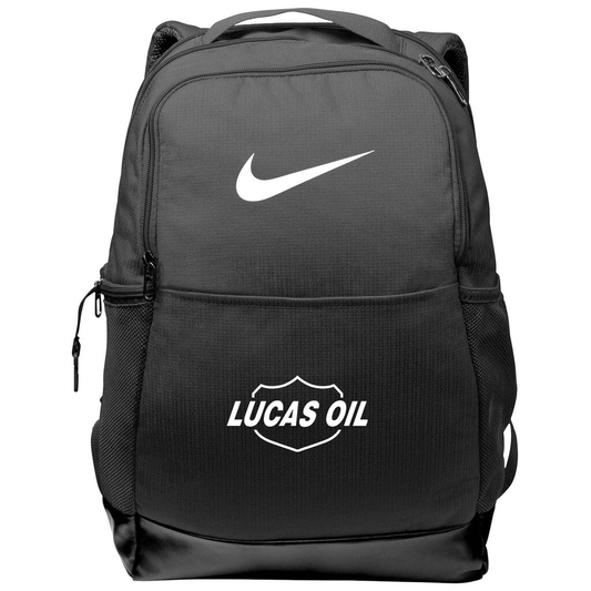 Lucas Oil Nike Black Brasilia Medium Backpack